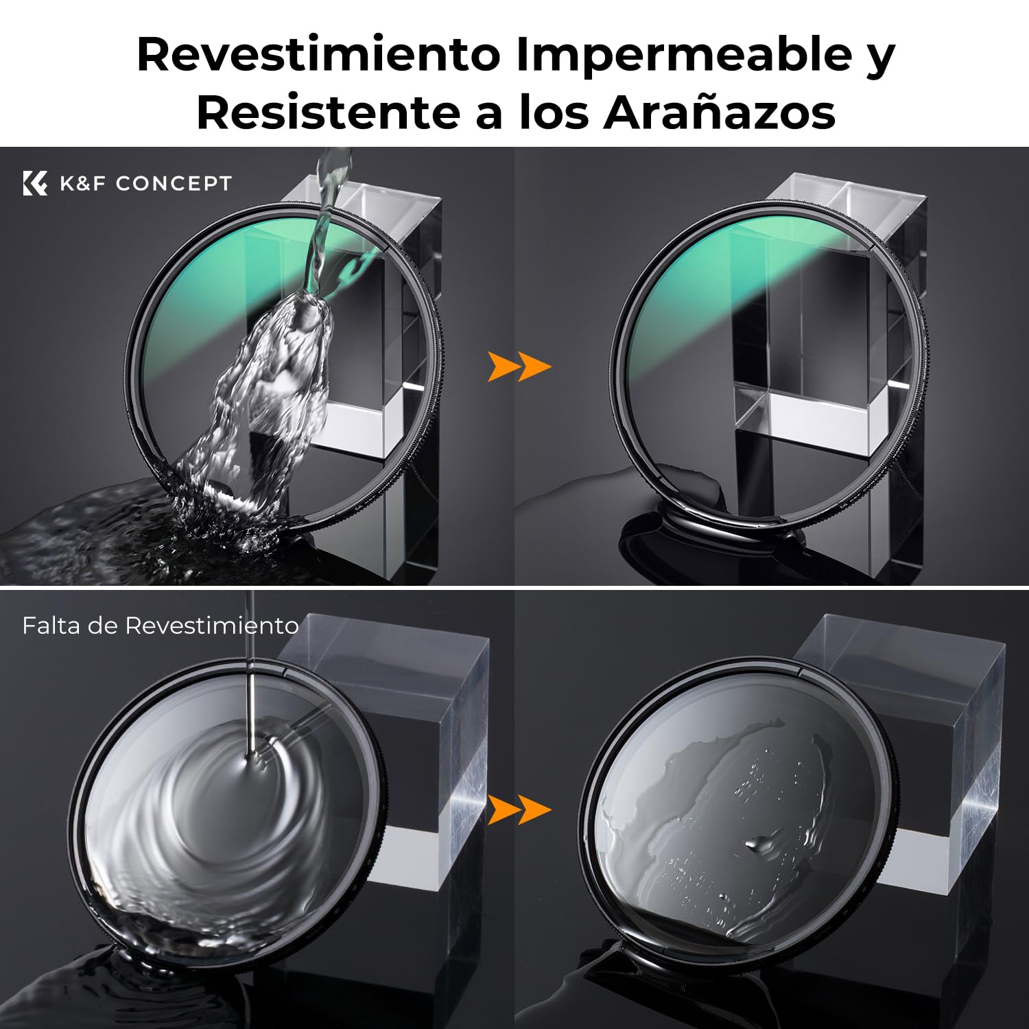 K&F CONCEPT Nano-Xcel Filtro Polarizador CPL Reflex Ultra Baja HD Vidrio óptico HD con 28 Capas Revestimiento Nano para Objetivo 77mm
