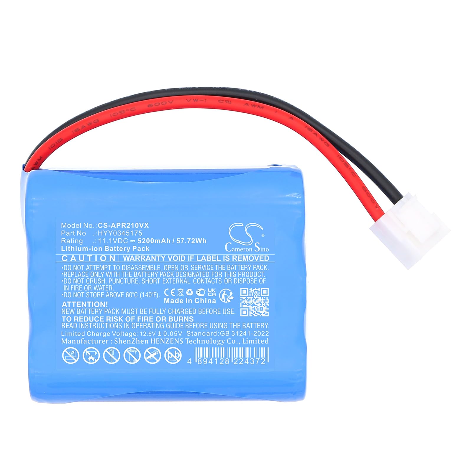 5200mAh Ersatzakku für Aiper SE Kabellos Poolsauger, für Batterie:HYY0345175
