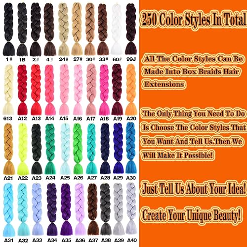 Miniatura 7 de Extensiones de cabello de ganchillo preenlazadas de 24 pulgadas, hechas a mano, 3 paquetes de extensiones de cabello trenzado de crothet para niñas