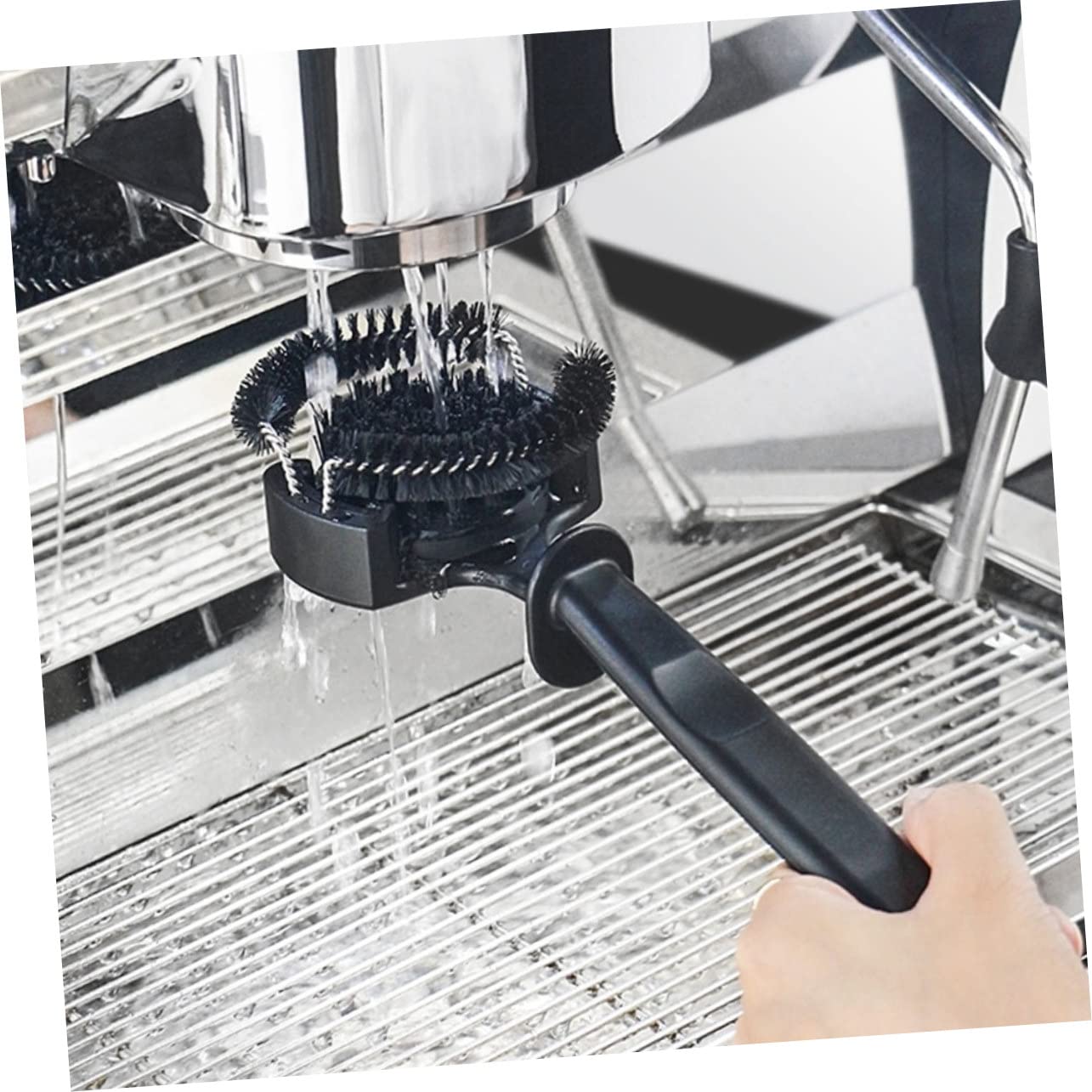 PRETYZOOM 3piezas Cepillo De Limpieza Para Cafetera Cerdas Desmontables Herramienta De Para Máquina De Espresso Diseño Ergonómico y Portátil Para Eliminar Residuos De Café
