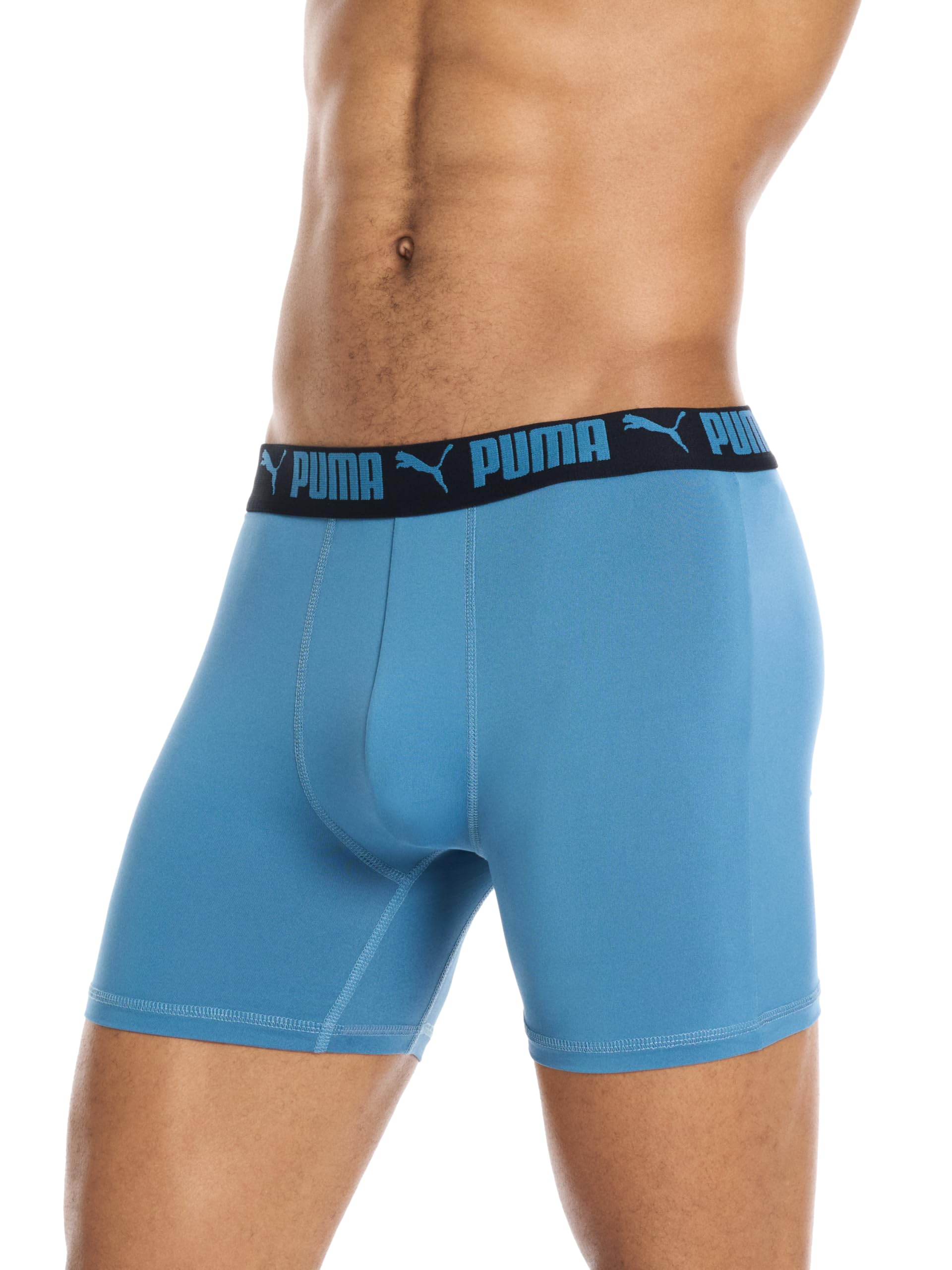 PUMA Men's 4 Pack Active Stretch Boxer Briefs