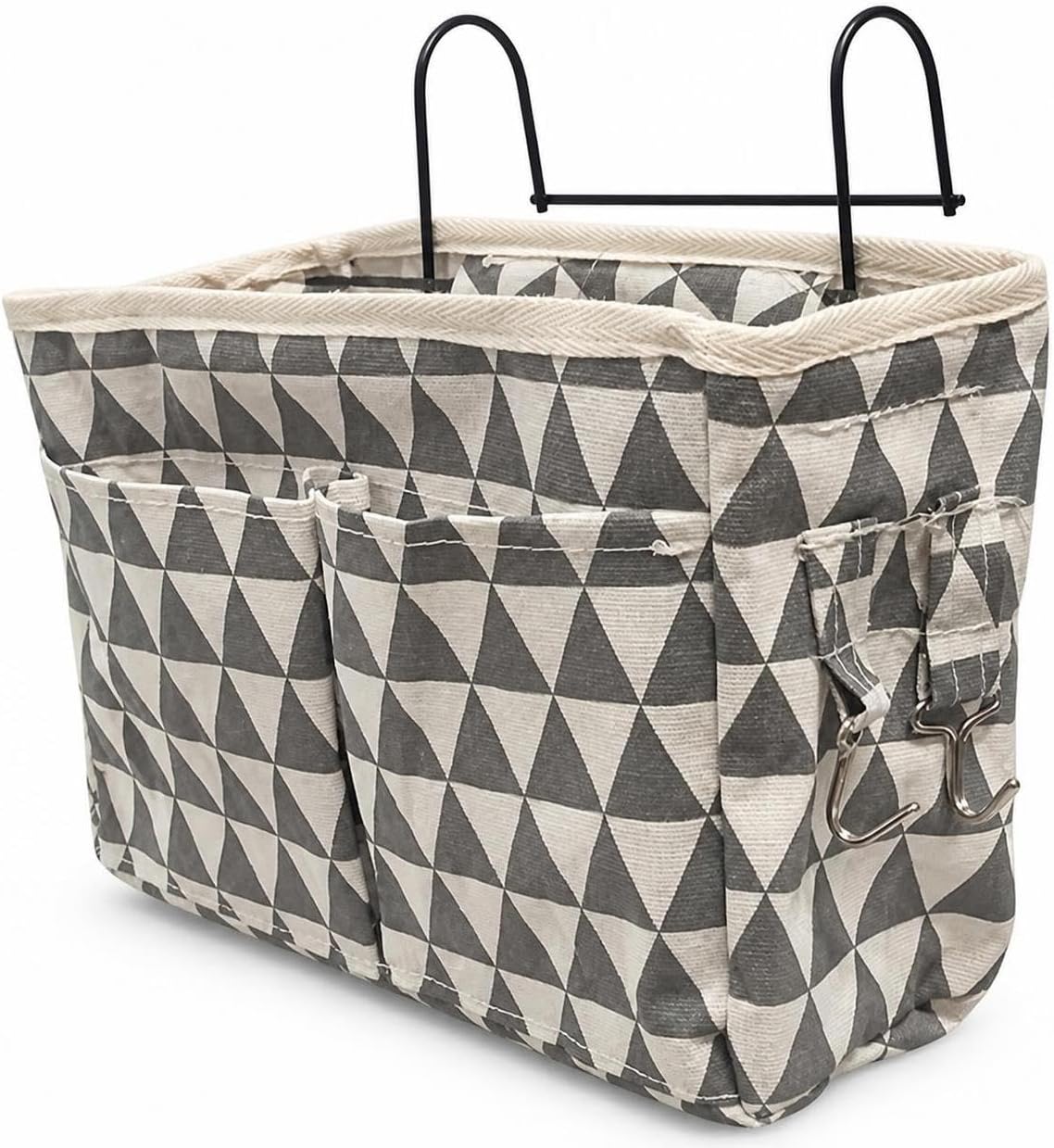 Hang Bedside Organizer, Storage, Gray Small Triangle