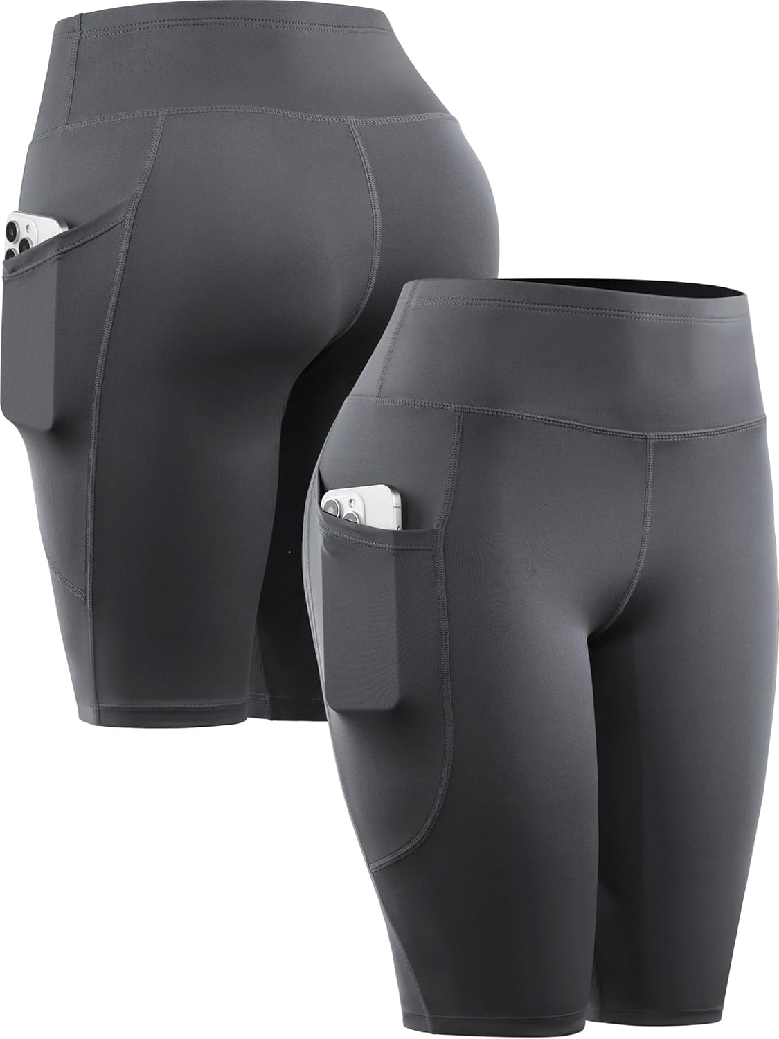 CADMUS 4 or 1 Pack Women's Bike Shorts Leggings Spandex Athletic Shorts - Image 2
