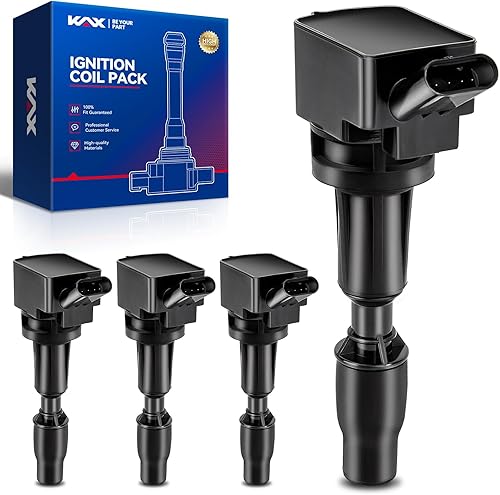 KAX Paquetes de bobinas de encendido, 4 paquetes UF764 para Sonata 2015-2020, Sportage, Santa Fe, Sorento, Santa Fe Sport, Optima, Tucson, G70,