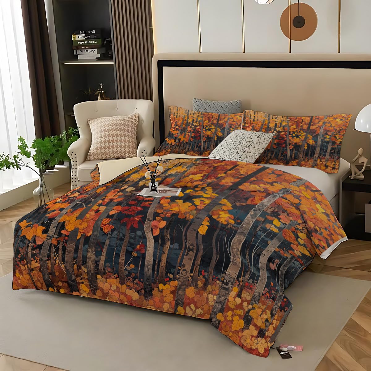 Housse de couette 220x240 zippée facile à laver pour lit deux places