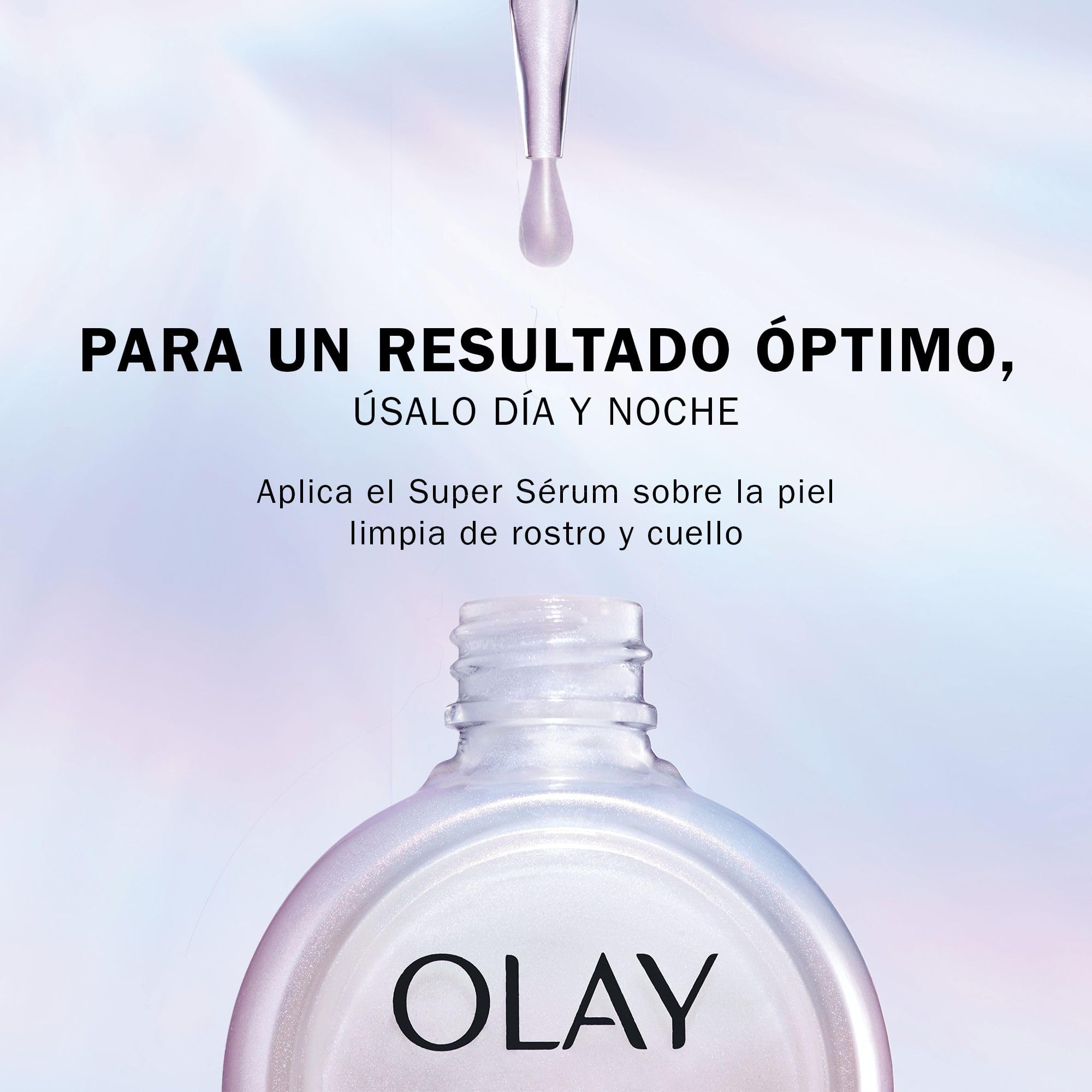 Olay Super Sérum, Sérum Facial Hidratante Con Vitamina C, Niacinamida, Péptido De Colágeno, Cuidado De La Piel Well-Aging, E Iluminador, 30 ml
