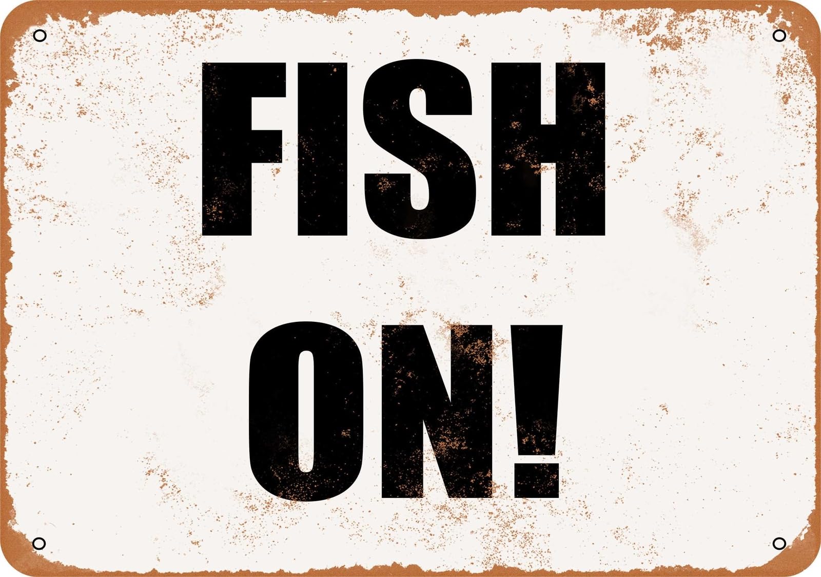 Miaomansenstore Metal Sign - Fish On!- Vintage Look Home Decor