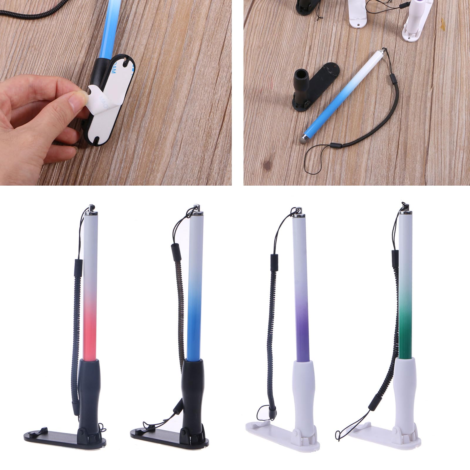 Lápiz capacitivo para pantalla táctil, tabletas de dibujo, lápiz para teléfono, portátil, punta de tela suave con soporte, bolígrafos para pantallas táctiles para tabletas Pad Tab
