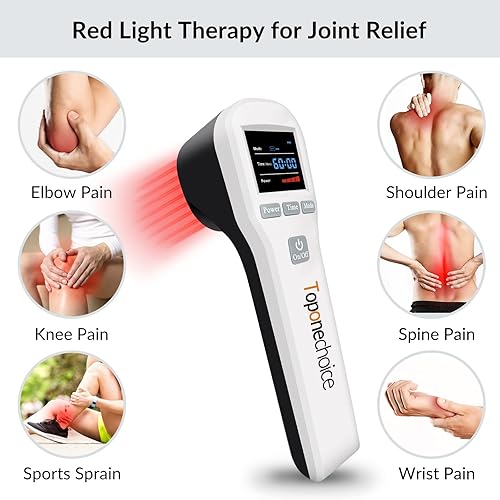 Miniatura 3 de Dispositivo de terapia de luz roja, 4x808nm+16x650nm, terapia de luz roja infrarroja para alivio del dolor corporal, rodilla, pies, espalda, pierna,