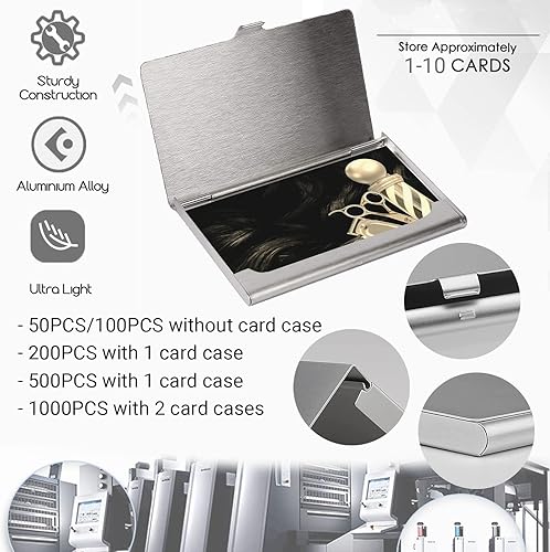 Miniatura 4 de Tarjetas de visita personalizadas de doble cara para peluquería, tarjetas de visita personalizadas con tu logotipo de imagen, 3.5 x 2 pulgadas,