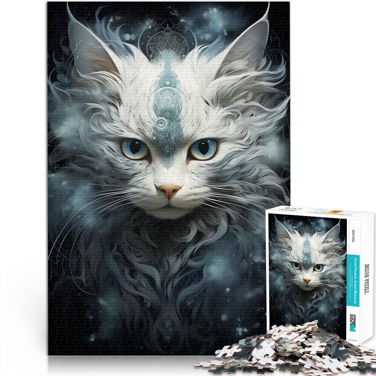 Jouets de Jeu pour Cadeau Familial Art de l'énigme Animale Puzzle 2000 pièces pour Adultes 70x100cm décoration Murale à partir de 14 Ans