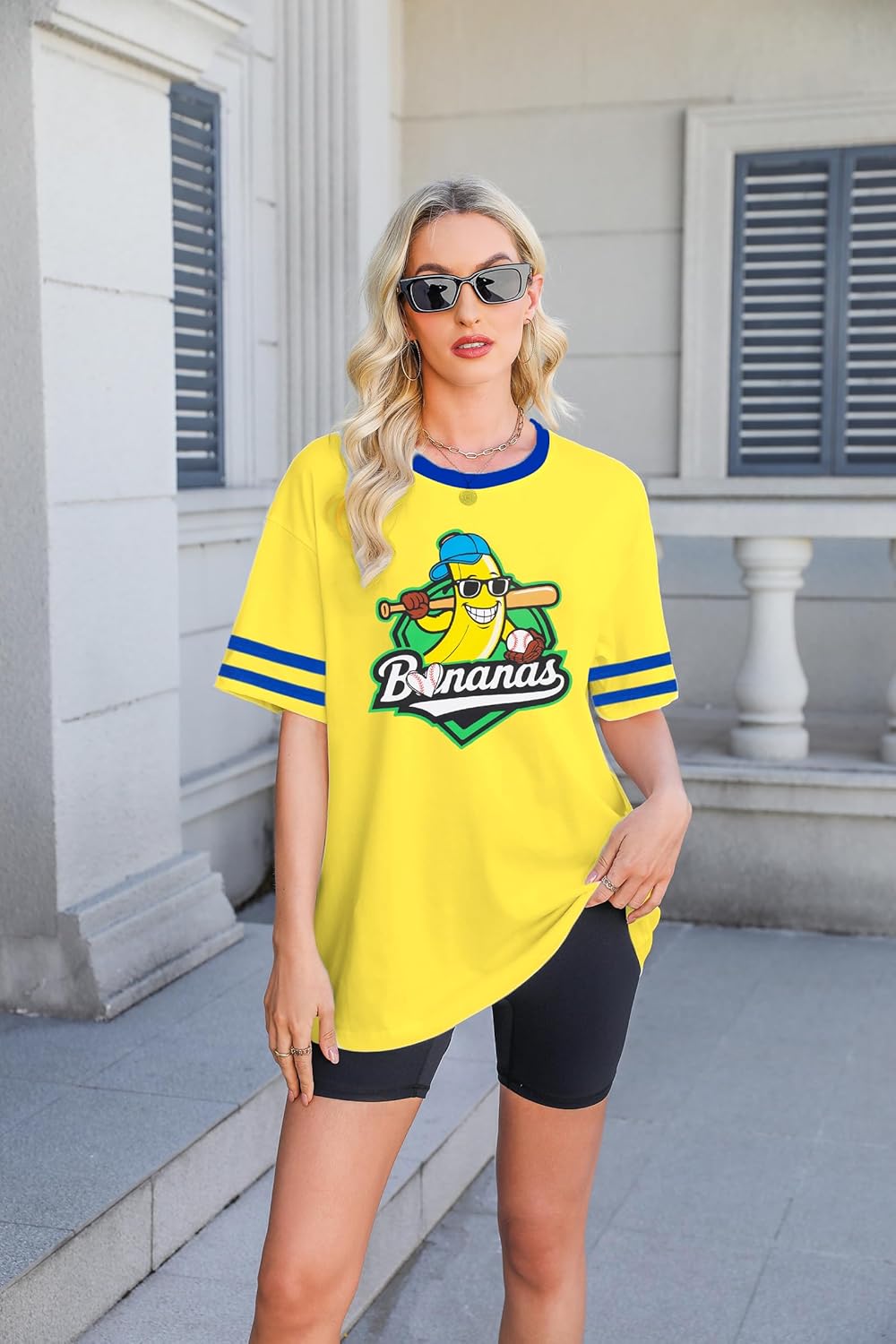 Baseball Shirts for Women Oversized Baseball Mom T Shirt Game Day Heart Graphic Tee Top - Image 2