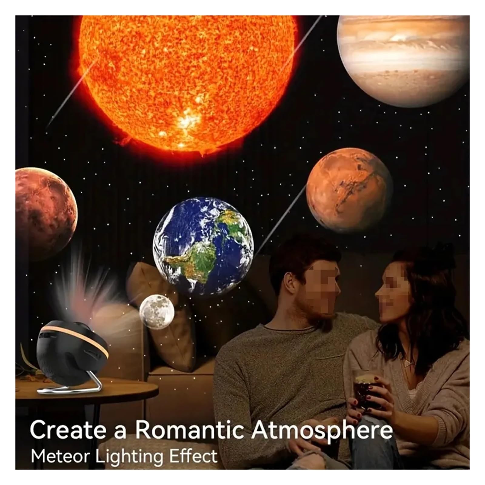 13 W 1 Projektor Gwiazdowy Lampka Nocna Galaktyki Sypialnia Planetarium Z Timerem I Funkcją Obrotu Przezroczysty Obrazowanie