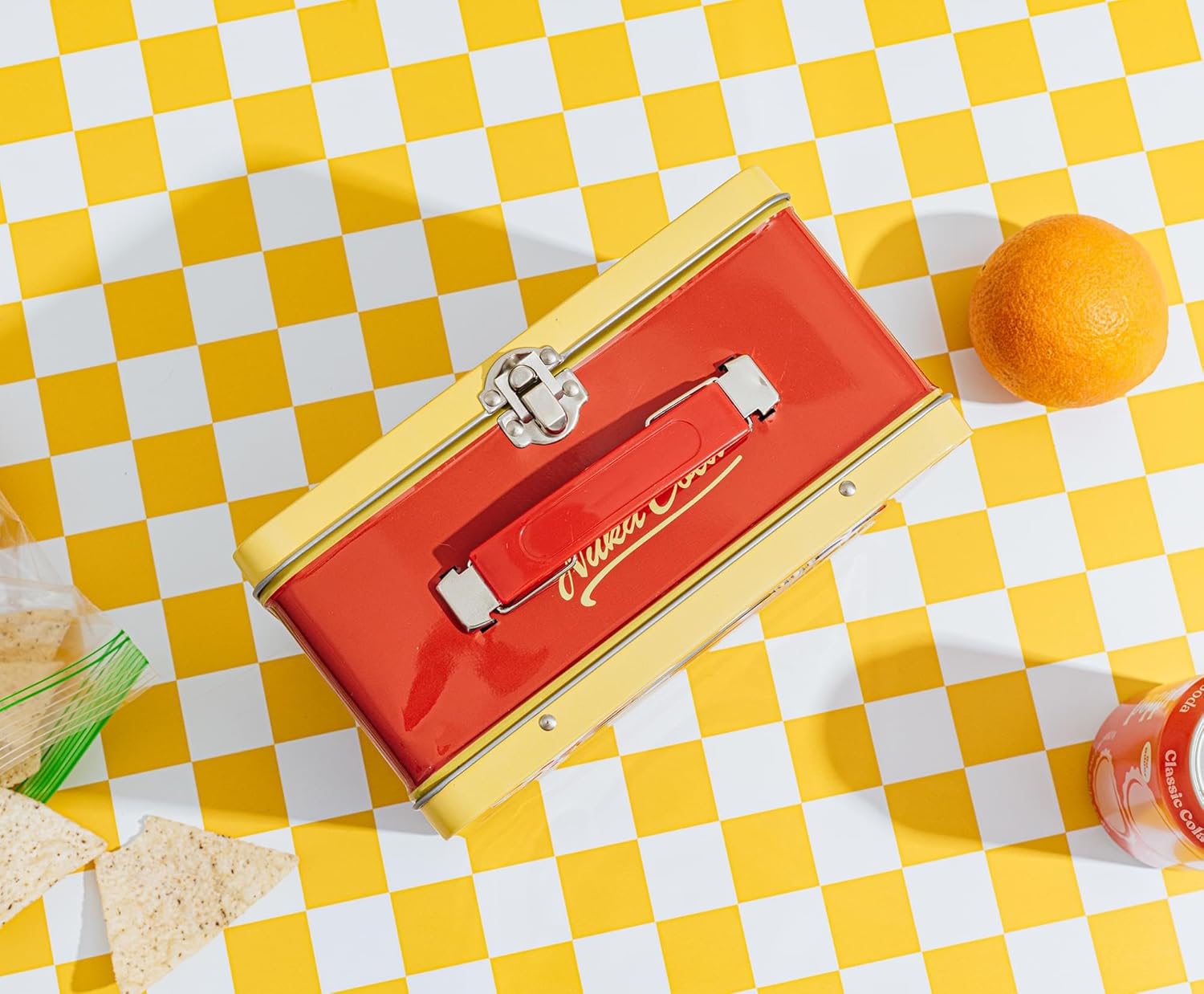 Fallout Nuka-Cola Retro-Style Metal Lunchbox | Reusable Storage Tin Container