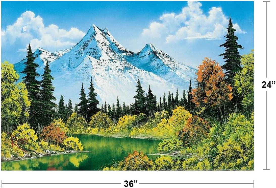 Bob Ross Poster Meadow Lake Cool Wall Art Print Poster 36x24