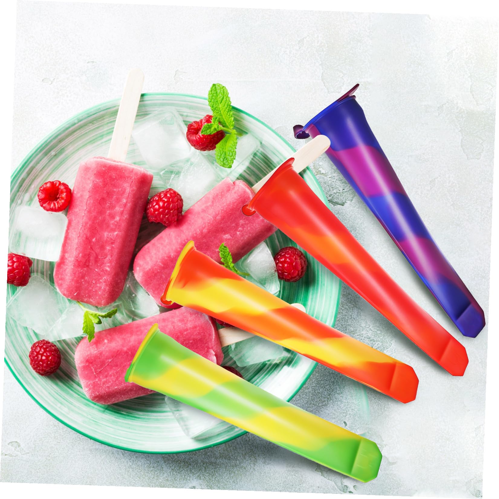 Moules à Glace Réutilisables et Souples 12 Pièces, en Silicone