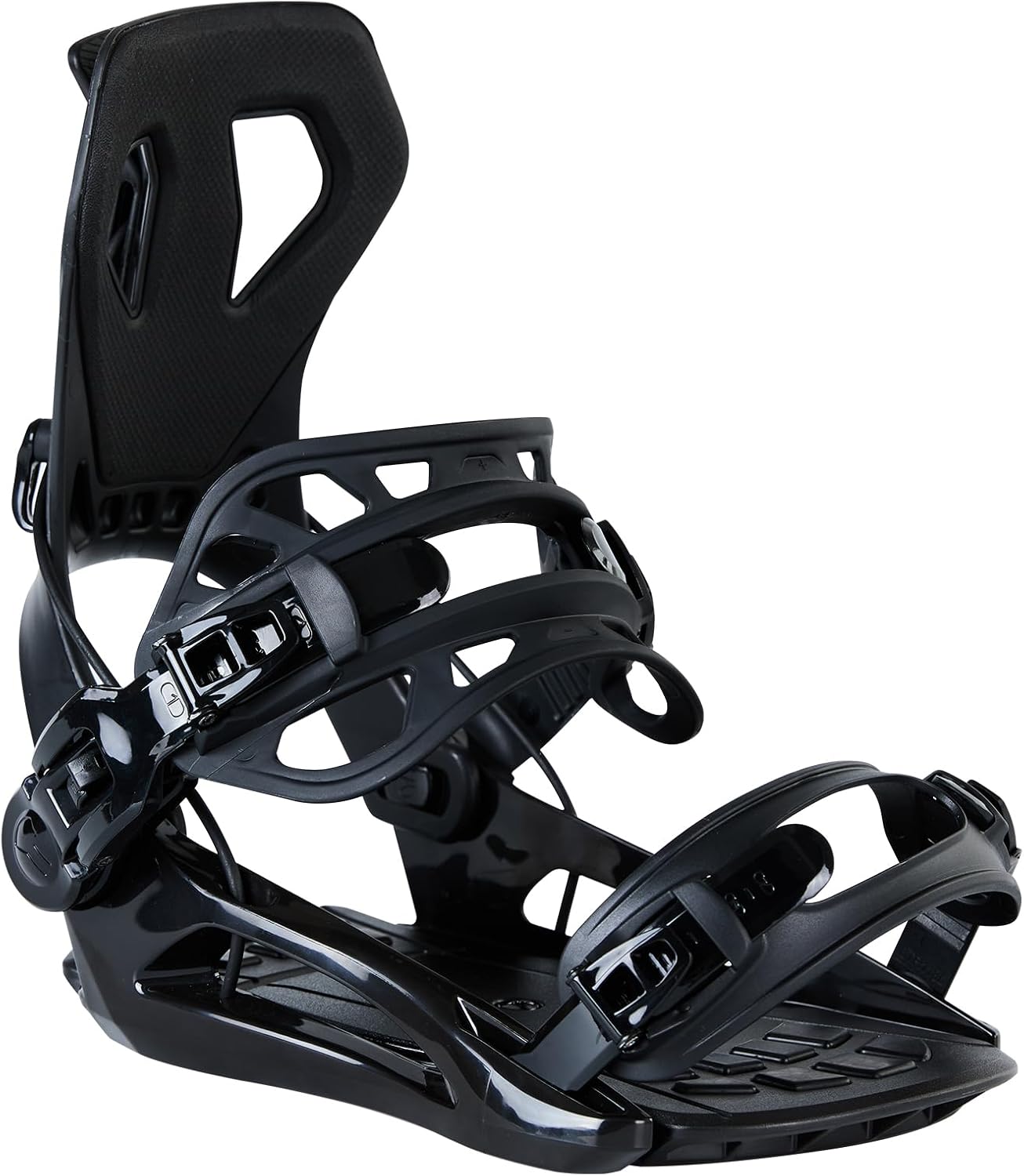 XCMAN Rear Step in Style Snowboard Bindings Lightweight Rear Entry All-Mountain Bindings for Men Women Easy in and Out