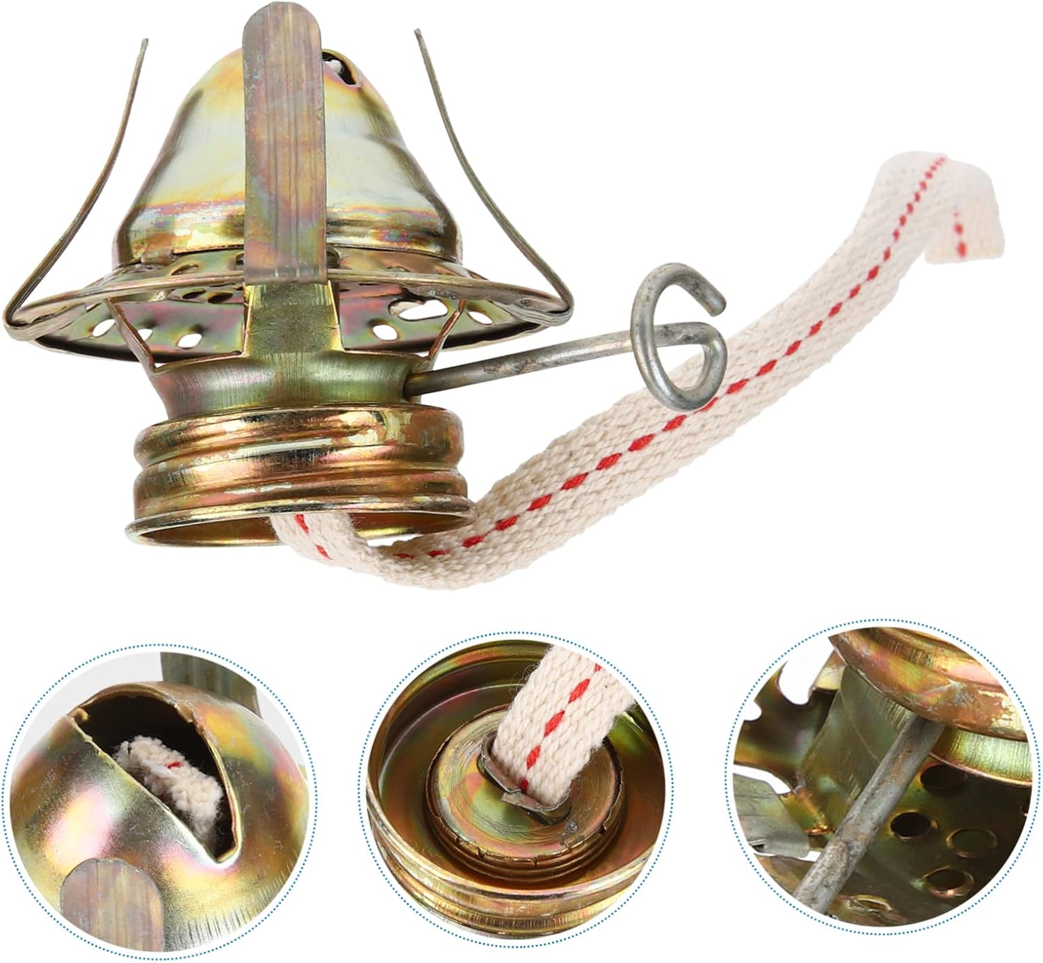 2pcs Oil Lamp Burners with Wicks Vintage Replacement Accessories for Kerosene Lamps Easy to Install and Use Enthusiasts