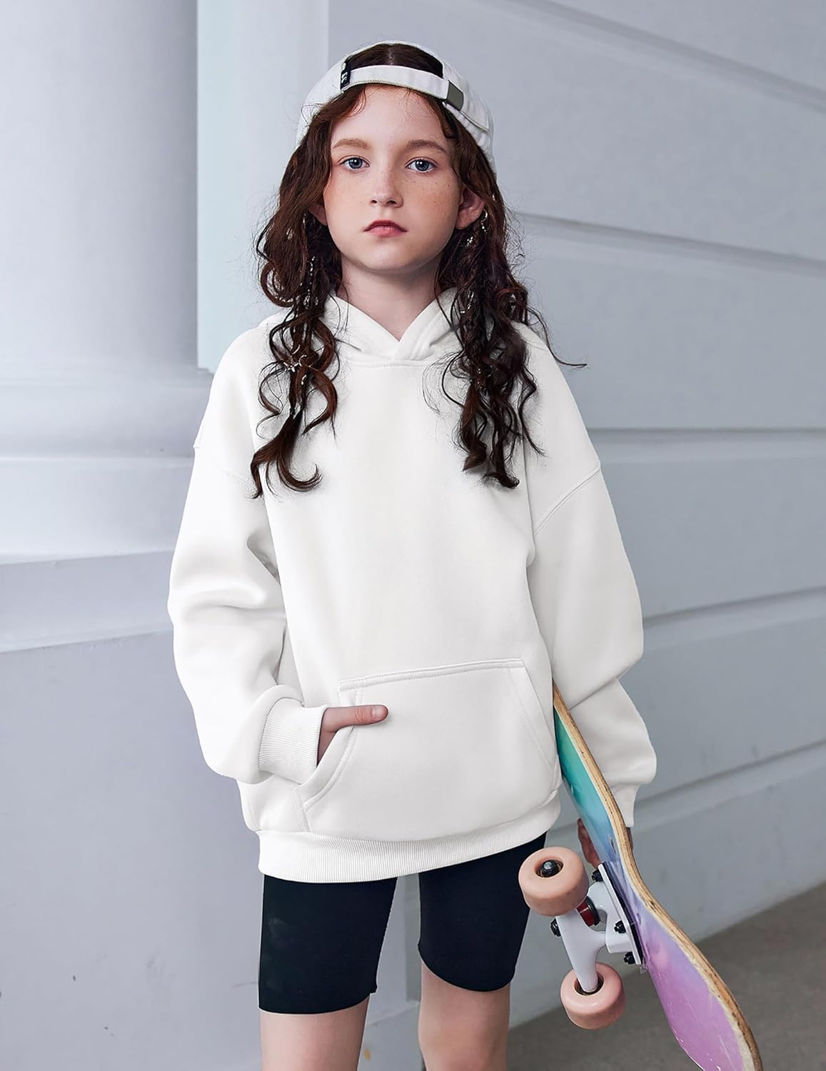 Arshiner Girls Oversized Hoodies Fleece Pullover Sweatshirts Kids Fashion Casual Outfits Fall Winter Clothes - Image 2