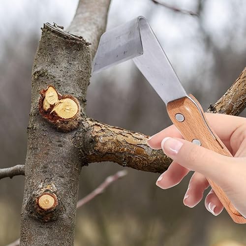 Miniatura 2 de Housoutil Herramientas de mano herramienta de afeitado de corteza de espada de corteza, 2 piezas, pelador de troncos, cortador de injerto de árbol,
