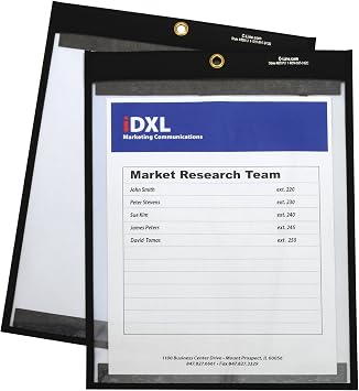 C-Line Magnetic Shop Ticket Holder, 9 x 12, Clear, 10 Pack 85592