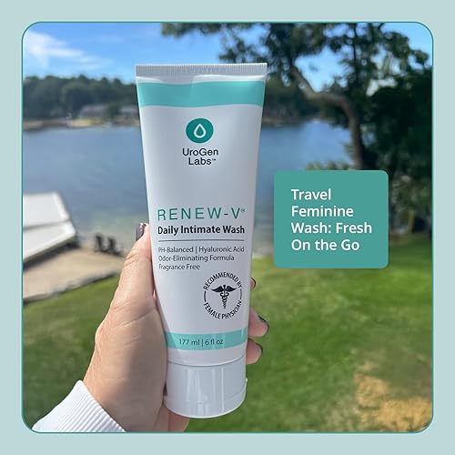 Miniatura 5 de Renew-V Lavado íntimo diario para mujeres, limpiador de equilibrio de pH sin fragancia con ácido bórico, ácido hialurónico y vitamina E para control