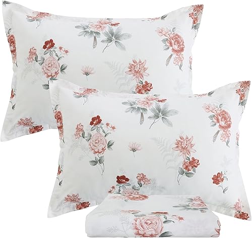 Miniatura 4 de Helthep Funda de edredón tamaño King, 100% algodón de primera calidad 600 hilos, tamaño King (90 x 104 pulgadas), con 2 fundas de almohada (20 x 36