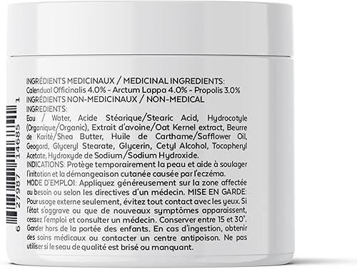 Miniatura 4 de Crema de eccema con caléndula orgánica y propóleos, crema natural para aliviar el eccema para cara y cuerpo. Alivio instantáneo de la picazón,