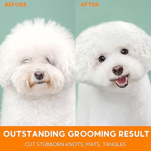 Miniatura 6 de Candure Cepillo de pelo apto para mascotas para el desprendimiento y eliminación eficaz del vello de doble cara peine para perros y gatos, cepillo