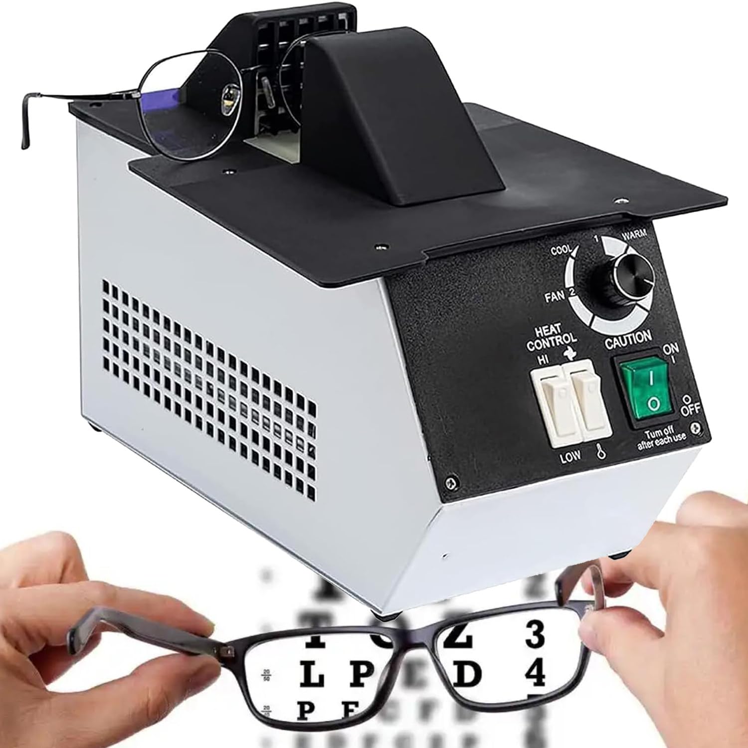 VitalisWorks Optical Eyeglasses Frame Warmer, Adjustable 80-130°C Eyeglass Heater, Frame Adjusting Heating Tool for Eyewear Repair