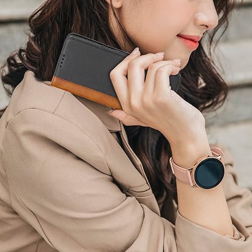 Miniatura 6 de Havaya Funda de cuero para iPhone 11 Funda tipo cartera para iPhone 11, funda con tarjetero con tapa y tapa de cuero genuino con ranuras para