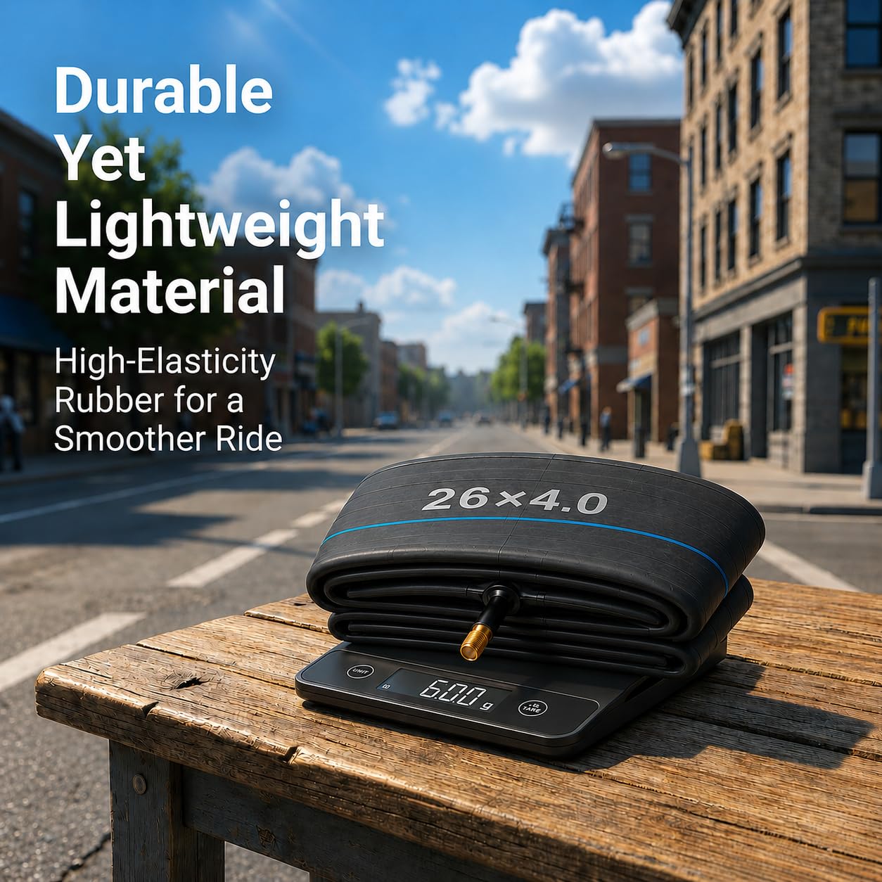 Tubo interior para bicicleta de 16 x 4.0, 20 x 4.0, 26 x 4.0, tubo de neumático grueso para bicicleta, paquete de 2 tubos de goma de butilo resistente con válvula Schrader para bicicleta eléctrica