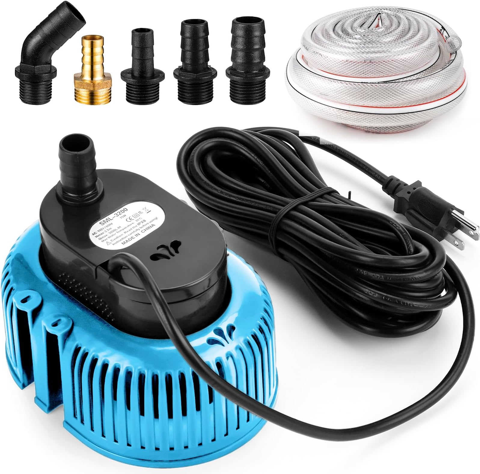 Pool Cover Pump Above Ground 850 𝑮𝑷𝑯 Submersible Water Sump