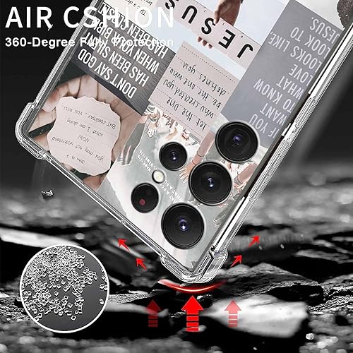 Miniatura 3 de Jesus Quotes - Funda para Samsung Galaxy S22 Ultra, funda cristiana con versículos bíblicos para hombres y mujeres, funda única de poliuretano