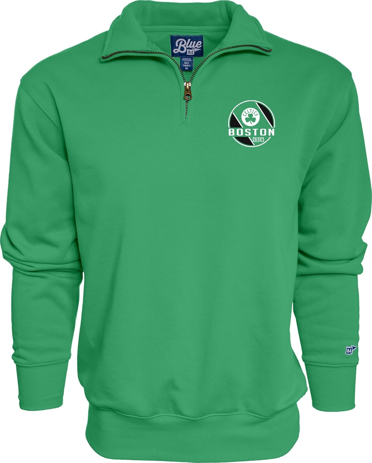 Blue 84 NBA unisex-adult Nba Officially Licensed Quarter Zip Sweatshirt Icon Team Color