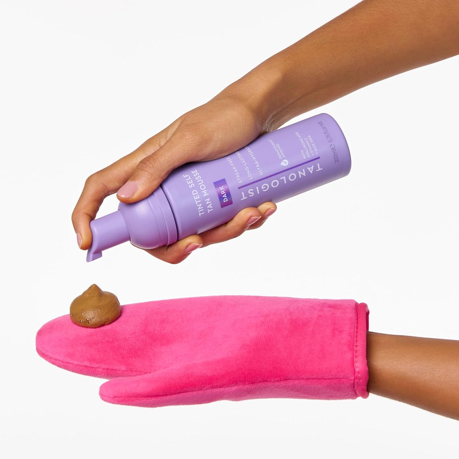 Tanologist Dark Self Tan Mousse, Tinted Self-Tanning Mousse, Streak-Free, Natural Glow, No Fake Tan Smell Or Orange Tone, Long Lasting, Clean Ingredients, Vegan, 6.76 fl. oz/200 ml Bottle - Image 9