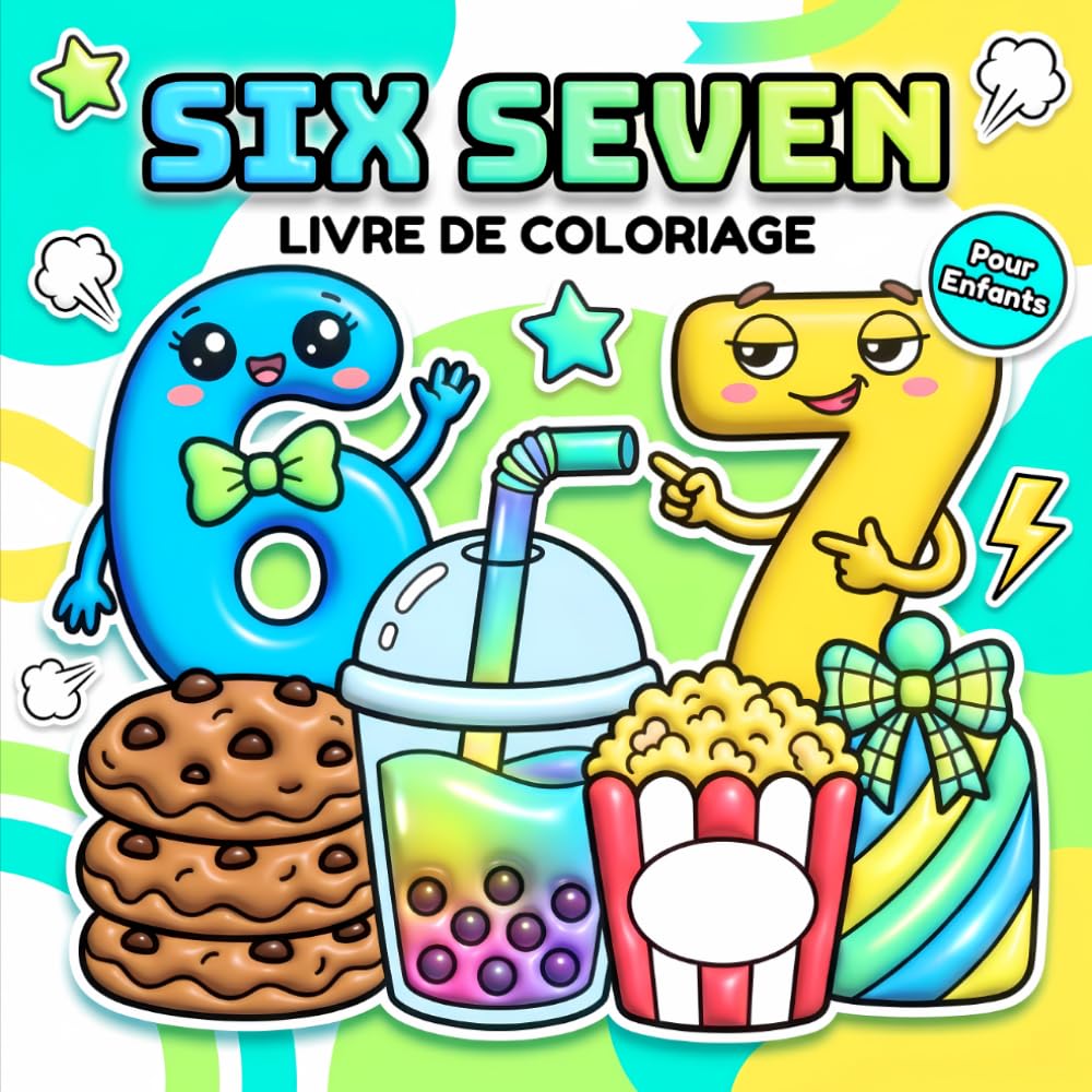 Livre De Coloriage Six Seven Brainrot: Motifs Simples et Relaxants Basés sur la Culture Web Pour Passer un Bon Moment Créatif