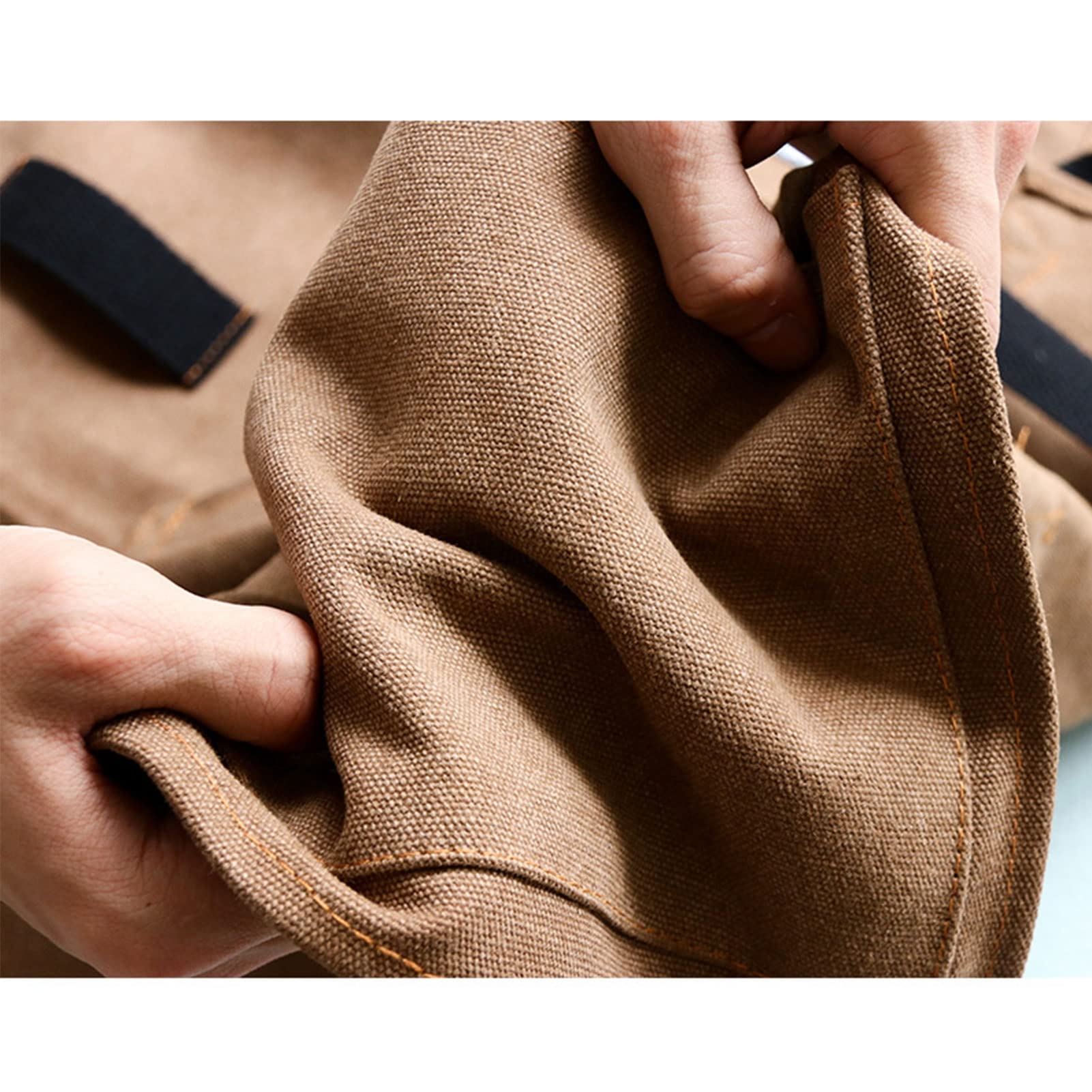 Skórzany fartuch Fartuch narzędziowy wielokolorowy XL(Brown)