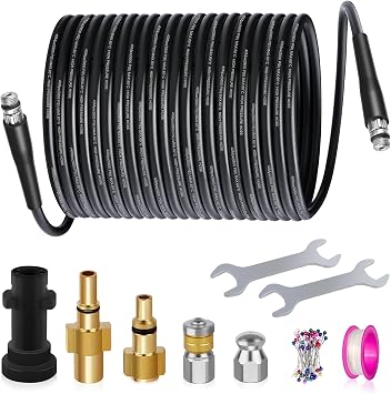 15M Drain Jetter Hose Kit for Karcher K2-K7 Pressure Washers