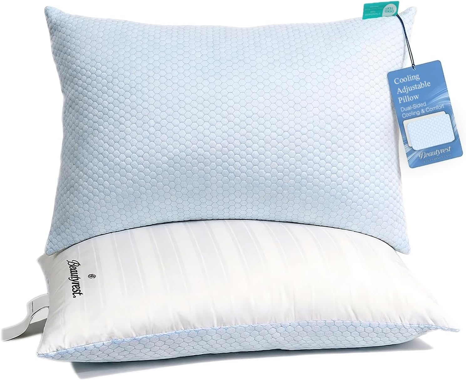 Beautyrest Luxury Cooling Pillows King Size Set of 2 Down Alternative