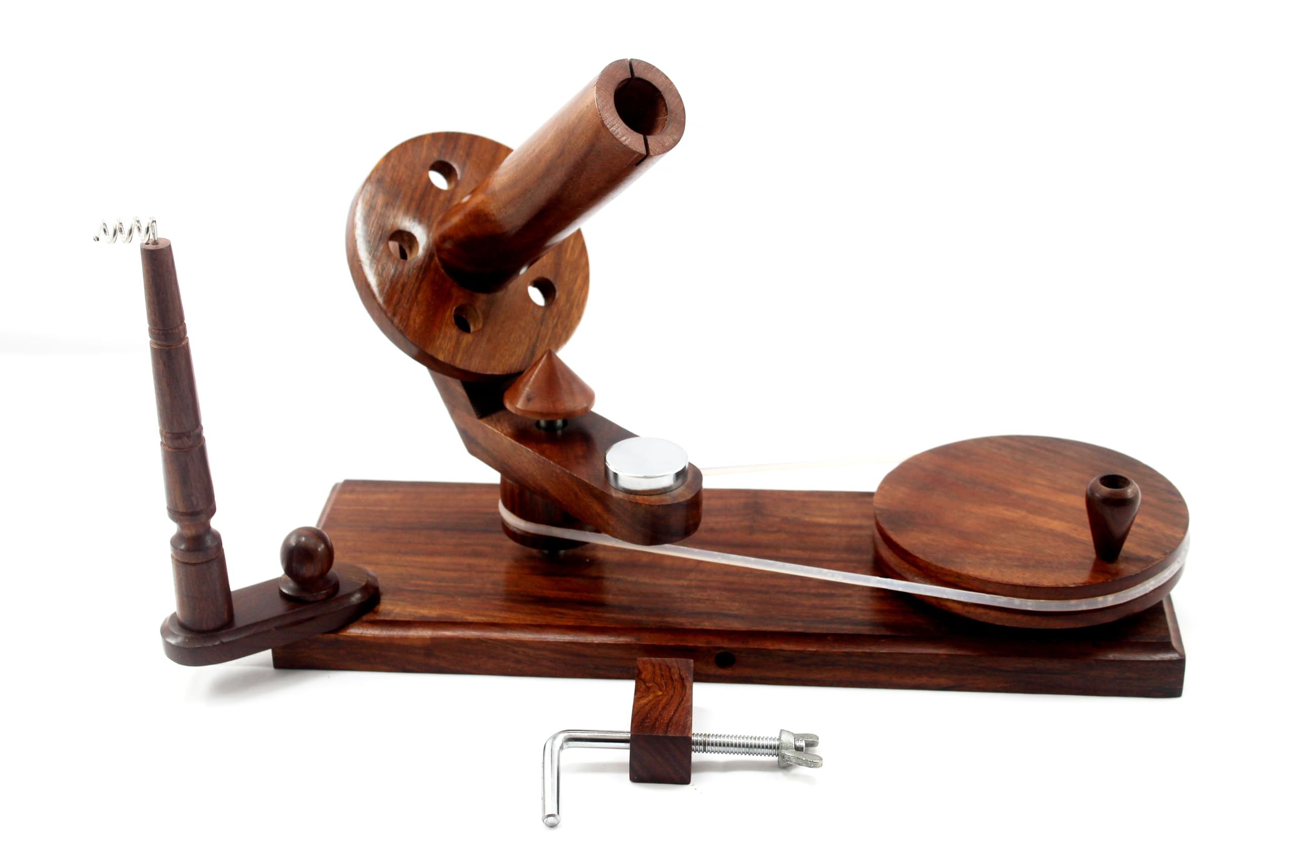 UNIQUE HANDICRAFTS Wooden Yarn Winder – Durable Ball Winding Tool for Knitting, Crocheting, and Weaving | Smooth Finish, Easy to Use, Perfect for Yarn Balls and Skeins.