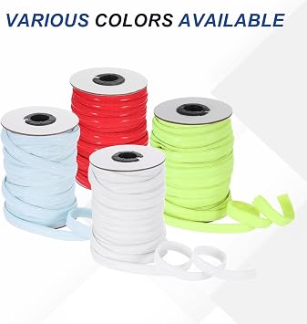 MECCANIXITY Non-Slip Elastic Band,3/8 Inch x 20 Yards Skin Color