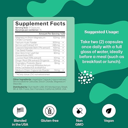 Miniatura 9 de ColonBroom GLP-1 Suplemento de control de peso (60 unidades) y limpieza de colon y limpieza de desintoxicación de 15 días para controlar el peso con