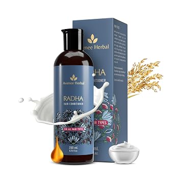 Avimee Herbal Radha Hair Conditioner For All Hair Type | Makes Hair Silky Soft | For Damaged & Weak Hair | 200 Ml