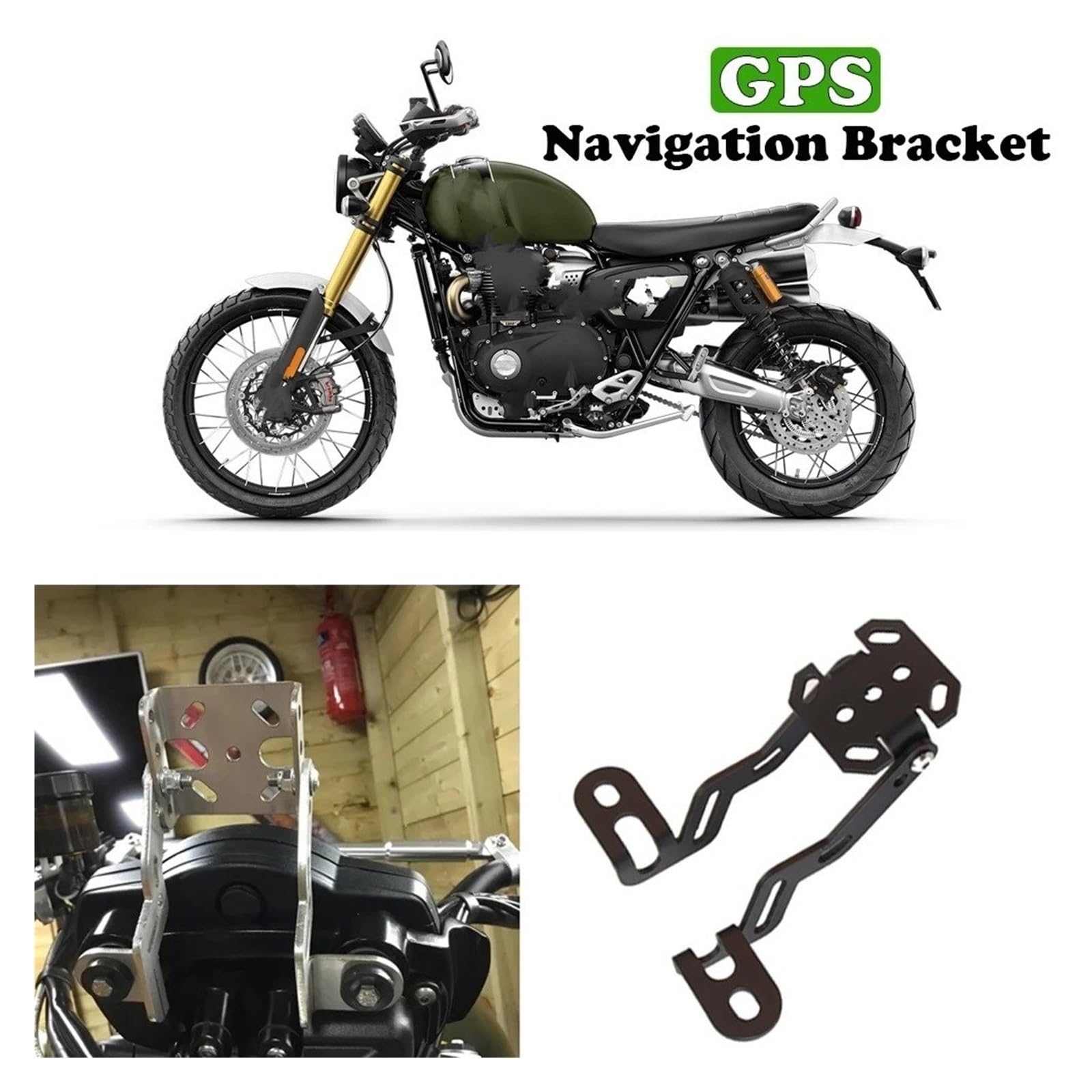Supporto per Bicicletta Supporto Di Navigazione In Alluminio Per Moto, Supporto GPS Per Telefono Per Scrambler 1200 XE Per Accessori Per Scrambler 1200 XC(2)
