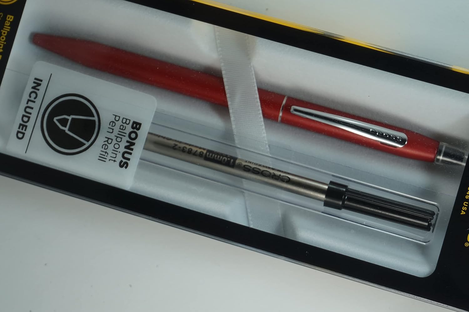 Cross Click-it Matte Metallic Red with Chrome appointments Ballpoint Pen and Bonus Refill