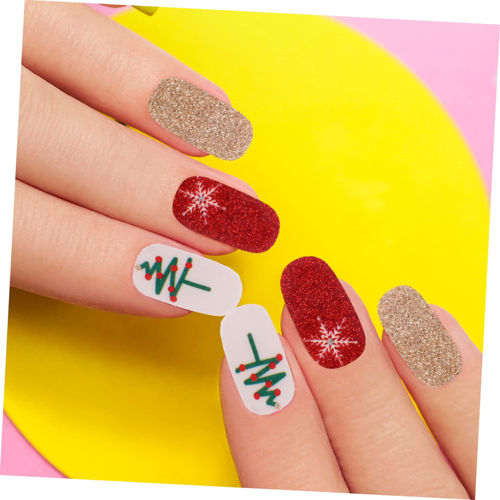FRCOLOR 30 Fogli Adesivi Per Natalizi Decalcomanie Per Nail Art Natalizie Invernali Adesivo Per Nail Art Natalizio Adesivo Di Arte Del Di Natale Pellicola Per