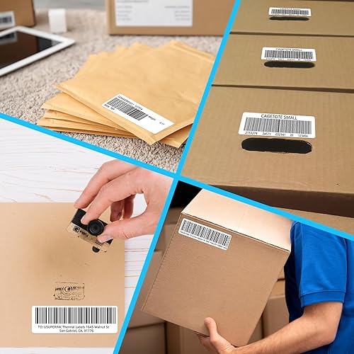 Miniatura 6 de 1 rollo (260 etiquetasrollo) compatible con Dymo LabelWriter 30320 etiquetas blancas de dirección postal de 1-18 pulgadas x 3-12 pulgadas