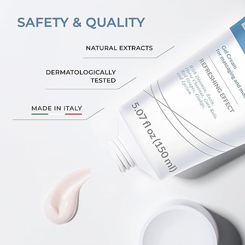 Miniatura 5 de Dulàc - Diosmin Legs 5.07 fl oz - Tratamiento de venas varicosas para piernas, crema de gel para circulación y arañas vasculares, efecto refrescante