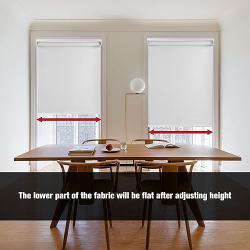 Miniatura 4 de BERISSA Persianas enrollables de tela impermeable sin cordones, opacas para ventanas, persianas personalizadas y con aislamiento térmico, fáciles de